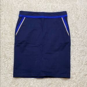 Tommy Hilfiger navy and cream pencil skirt